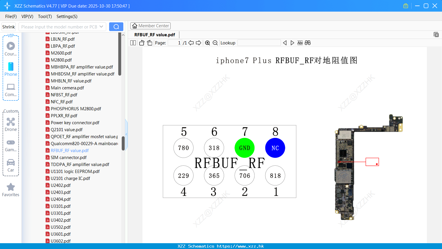 IPhone RFBUF_RF Value